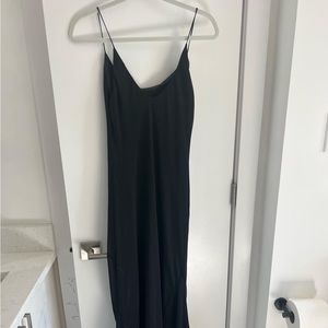 Black tank maxi dress